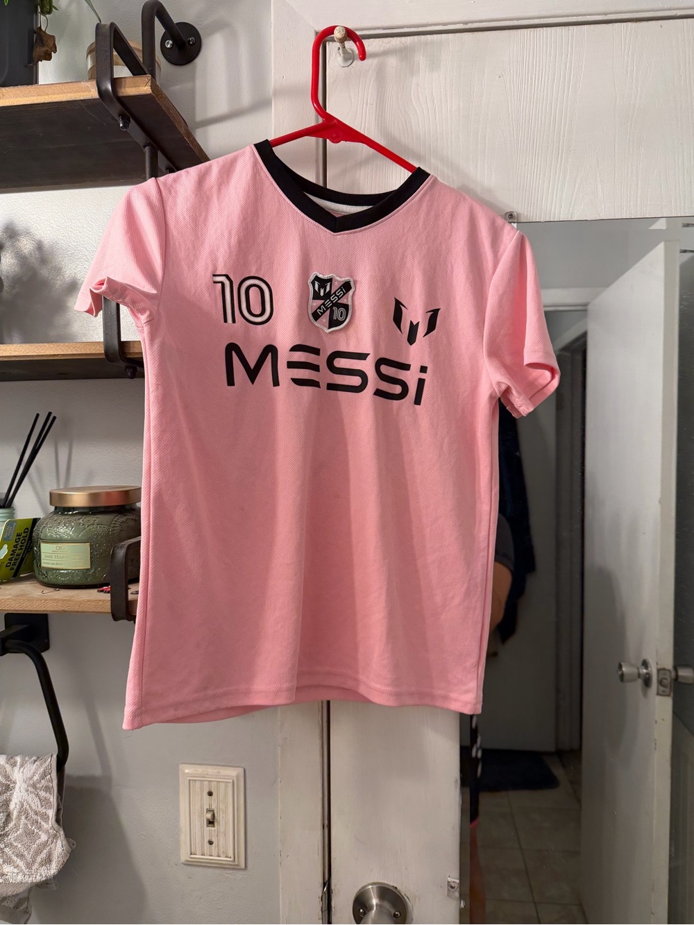 Messi Kids' Pink Graphic Soccer Jersey Tee